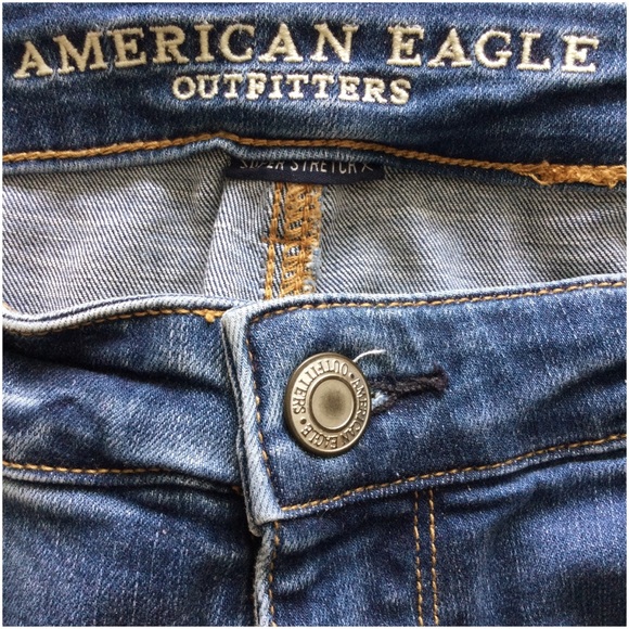 2/$40 AMERICAN EAGLE High-Rise Jegging Super Stretch X Plus Sz 20 Med Wash Jeans - Picture 11 of 14